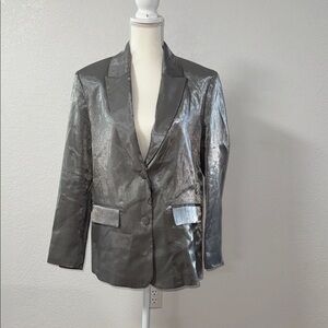 ZARA Silver Women's coat Size S